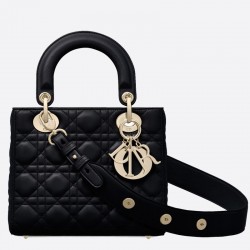 Dior My Lady Dior Bag In Black Lambskin 603