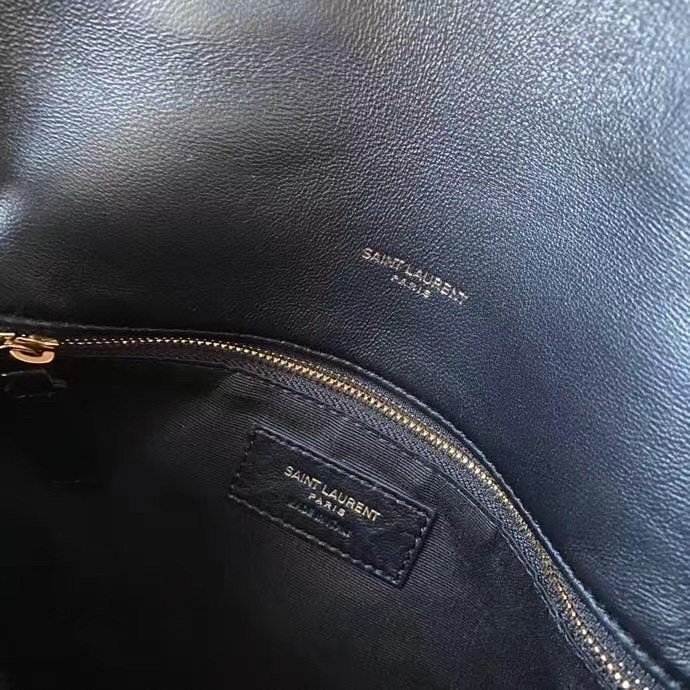 Saint Laurent Loulou Small Bag In Noir Matelasse Leather 185