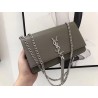 Saint Laurent Medium Kate Bag With Tassel In Grey Grained Leather 486