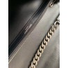 Saint Laurent College Large Bag In Black Matelasse Leather 519
