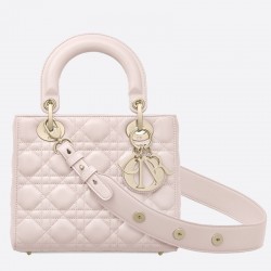 Dior My Lady Dior Bag In Pink Lambskin 635