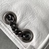 Saint Laurent Medium Niki Bag In White Crinkled Leather 046