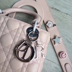 Dior My Lady Dior Bag In Pink Lambskin 635