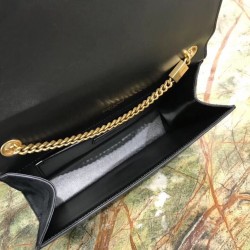 Saint Laurent Medium Kate Bag In Black Suede And Studs 248