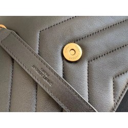 Saint Laurent Loulou Small Bag In Black Matelasse Leather 258