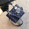 Dior My Lady Dior Bag In Sapphire Lambskin 175