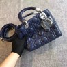 Dior My Lady Dior Bag In Sapphire Lambskin 175