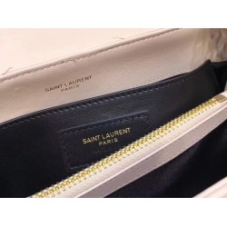 Saint Laurent Loulou Small Bag In Beige Matelasse Leather 593