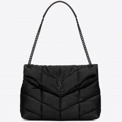 Saint Laurent So Black Loulou Puffer Medium Bag 052