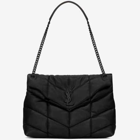 Saint Laurent So Black Loulou Puffer Medium Bag 052