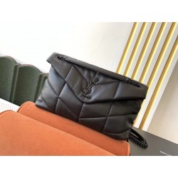 Saint Laurent So Black Loulou Puffer Medium Bag 052