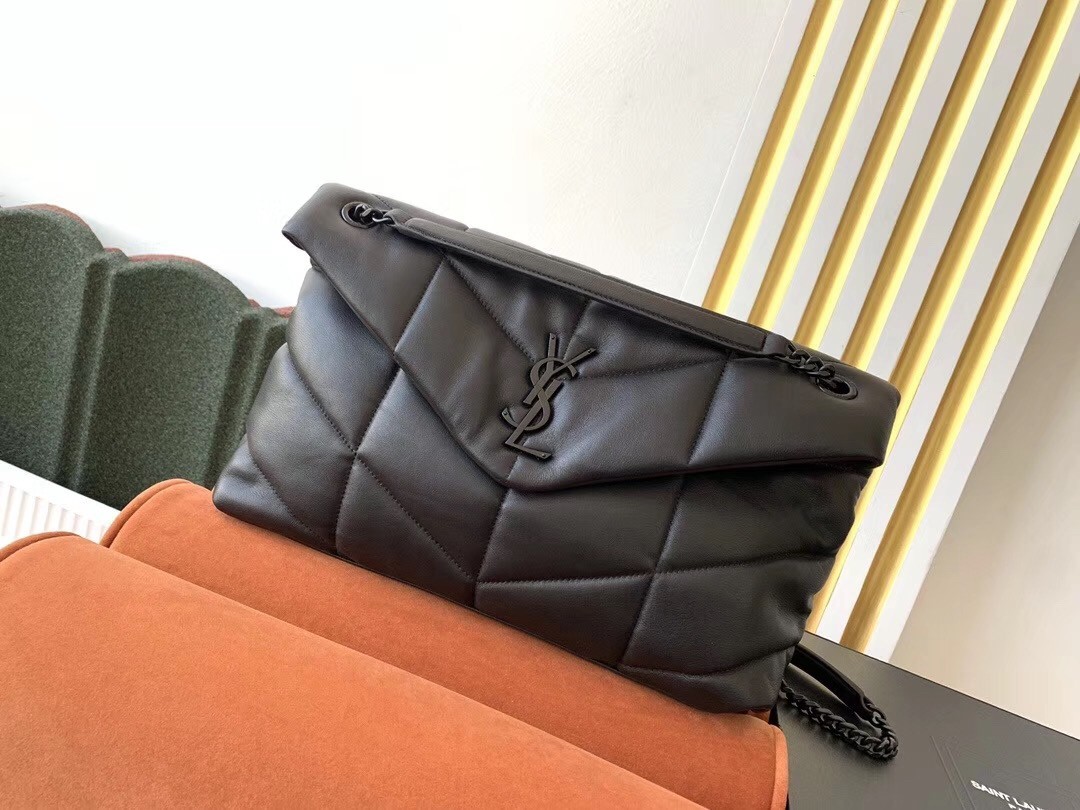 Saint Laurent So Black Loulou Puffer Medium Bag 052