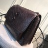 Saint Laurent Large Niki Chain Bag In Bordeaux Crinkled Leather 685