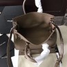 Saint Laurent Small Sac de Jour Souple Bag In Taupe Grained Leather 712