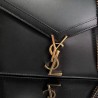 Saint Laurent Black Cassandra Monogram Clasp Bag 789