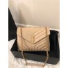 Saint Laurent Loulou Medium Bag In Beige Matelasse Leather 930