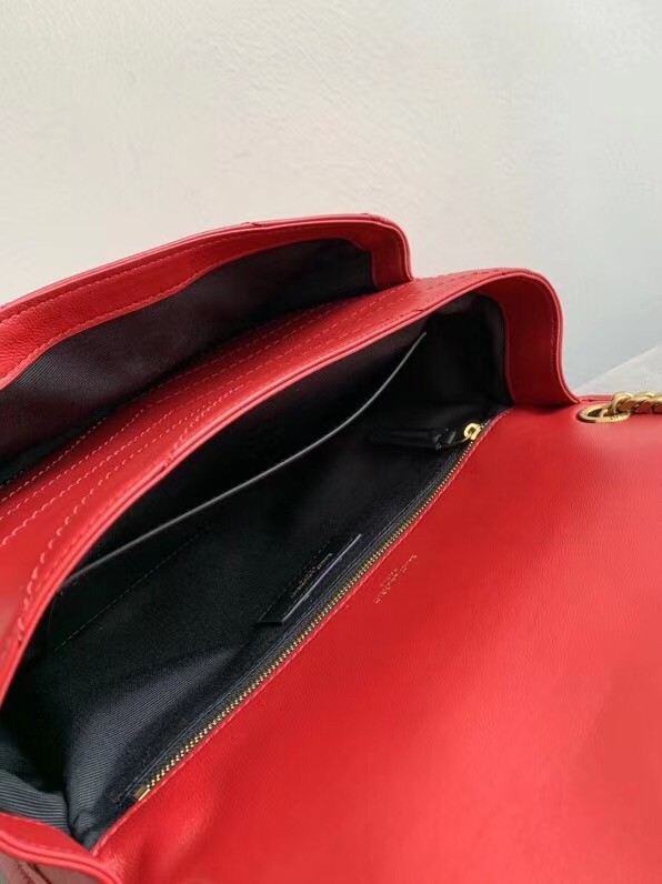 Saint Laurent Niki Medium Bag In Red Lambskin 464