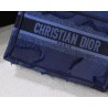 Dior Mini Book Tote Bag In Blue Camouflage Canvas 180