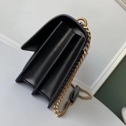 Saint Laurent Sunset Medium Bag In Black Calfskin 016