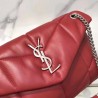 Saint Laurent Loulou Puffer Small Bag In Red Lambskin 026