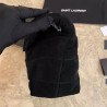 Saint Laurent Loulou Puffer Medium Bag In Black Suede 045