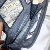 Dior Mini Book Tote Bag In Denim Blue Oblique Canvas 440