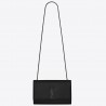 Saint Laurent Medium Kate All Black Shoulder Bag 012