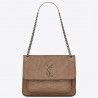 Saint Laurent Medium Niki Bag In Taupe Crinkled Leather 259