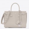 Saint Laurent Baby Sac de Jour Souple Bag In White Grained Leather 899