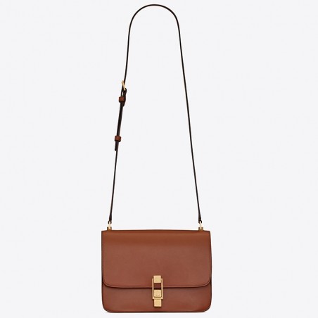 Saint Laurent Carre Satchel Bag In Brick Leather 002