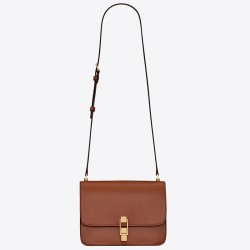 Saint Laurent Carre Satchel Bag In Brick Leather 002