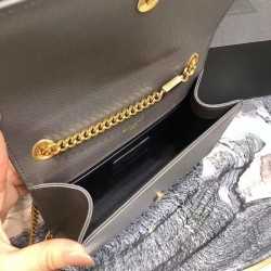 Saint Laurent Small Kate Bag In Fog Grained Leather 282