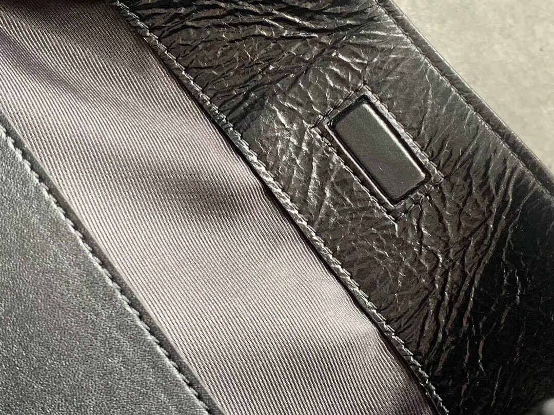 Saint Laurent Medium Niki Shopping Bag In Black Leather  753