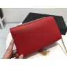 Saint Laurent Medium Kate Bag With Tassel In Red Grained Leather 996