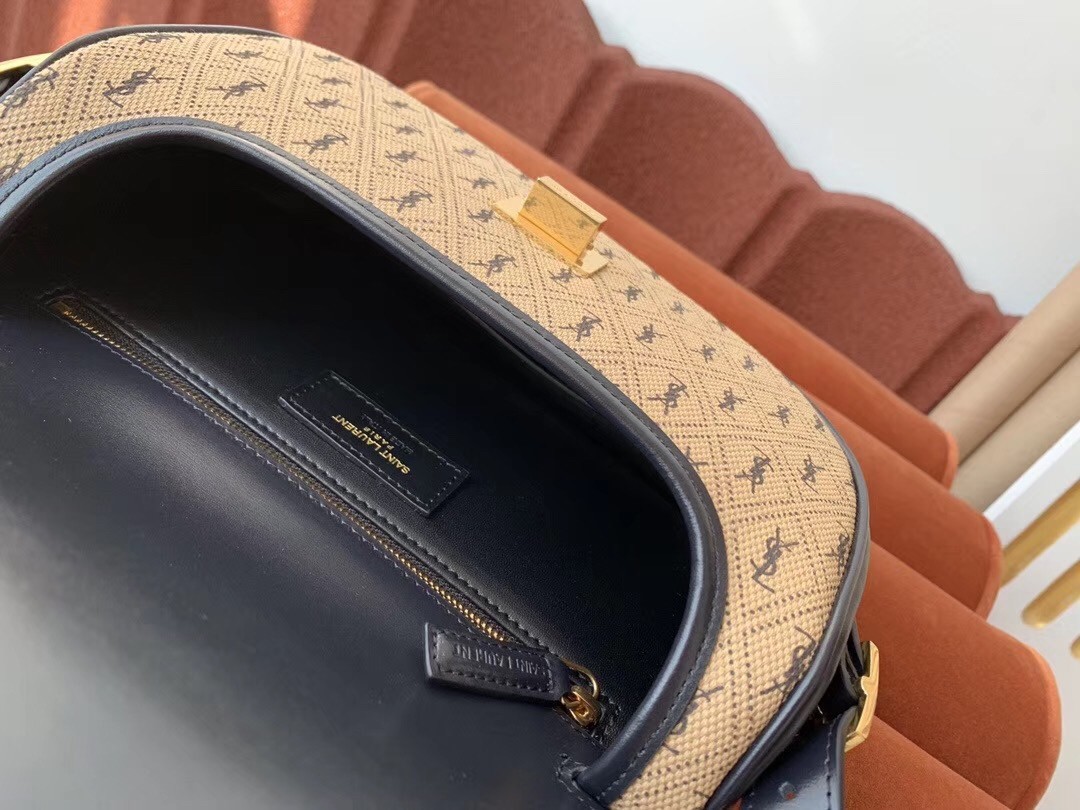 Saint Laurent Monogram All Over Medium Satchel In Canvas 860