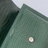 Saint Laurent Sunset Medium Bag In Green Crocodile Embossed Leather 899