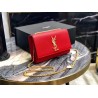 Saint Laurent Small Kate Bag In Red Grained Leather 997