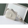 Saint Laurent LE 61 Small Saddle Bag In White Leather 055