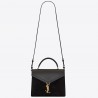 Saint Laurent Cassandra Medium Bag In Black Suede 087