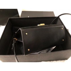 Saint Laurent Cassandra Medium Bag In Black Suede 087