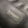 Saint Laurent Monogram All Over Camera Bag In Bordeaux Suede 111