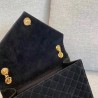Saint Laurent Medium Envelope Bag In Black Suede 039