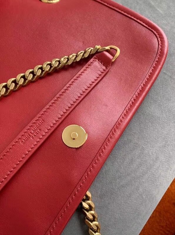 Saint Laurent Niki Baby Bag In Red Lambskin 840