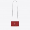 Saint Laurent Small Kate Tassel Bag In Red Grained Leather 691