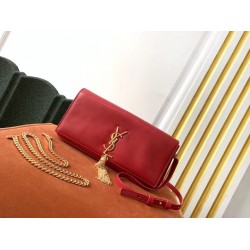 Saint Laurent Kate 99 Shoulder Bag In Red Lambskin 943