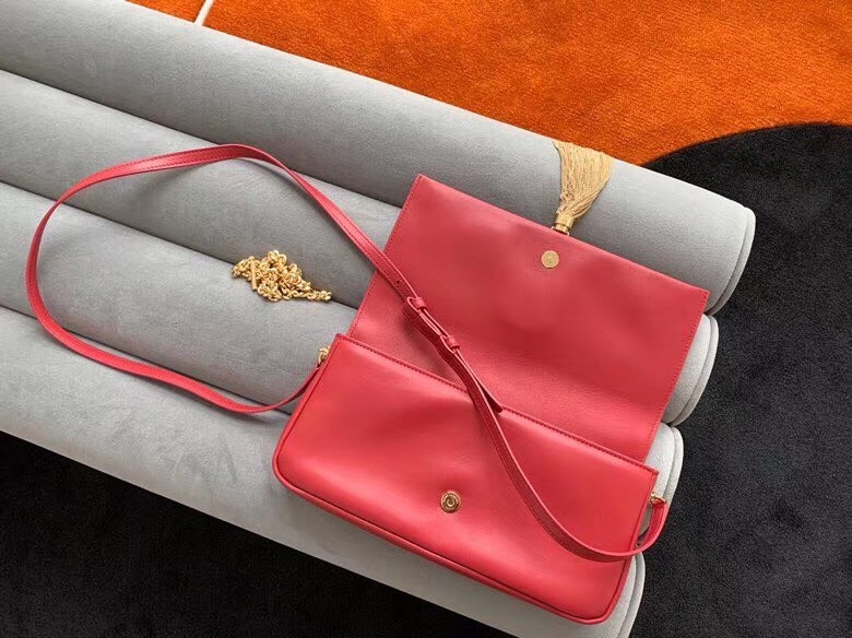 Saint Laurent Kate 99 Shoulder Bag In Red Lambskin 943