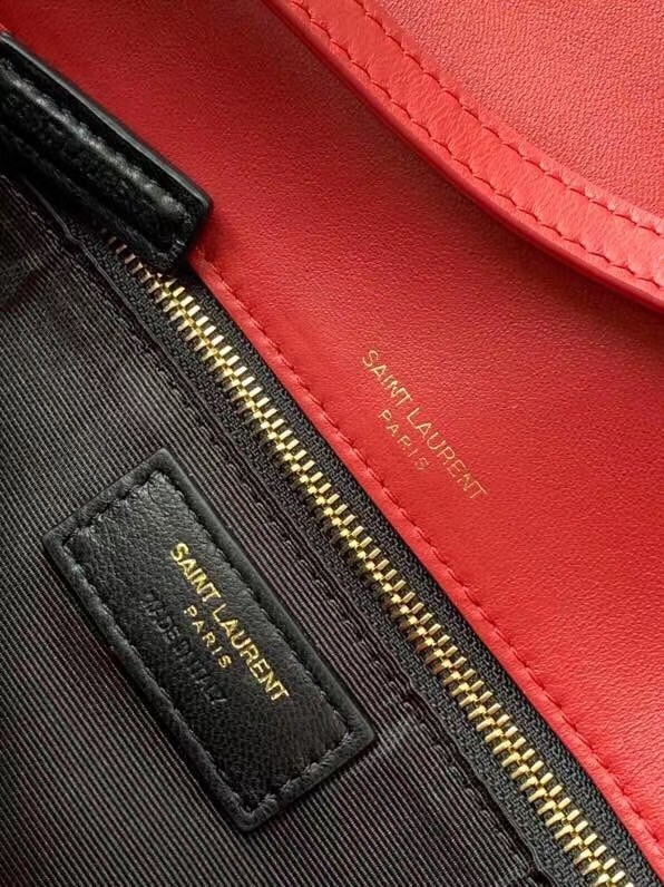 Saint Laurent Kate 99 Shoulder Bag In Red Lambskin 943