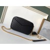 Saint Laurent Lou Mini Bag In Black Grained Leather 954