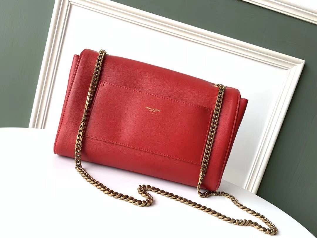 Saint Laurent Kate Medium Reversible Eros Red Bag 639