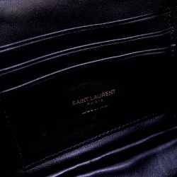 Saint Laurent Lou Mini Bag In Powder Grained Leather 687